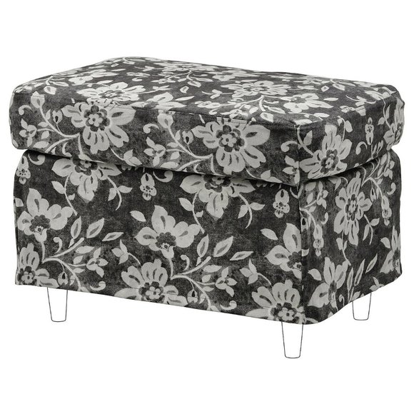 New ! IKEA STRANDMON Slipcover For Ottoman Frörum Beige/anthracite 905.466.14 - Picture 1 of 3